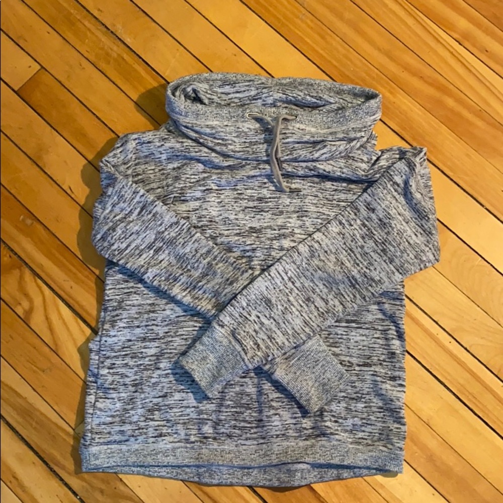 Cowl neck athleta heather grey sweater